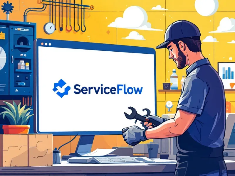 ServiceFlow dispatch board and scheduling interface
